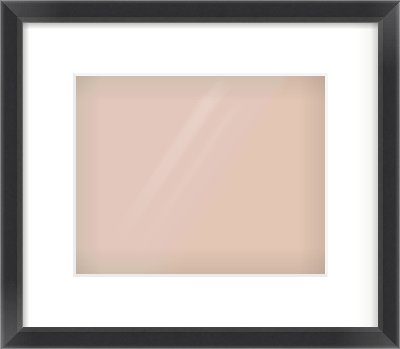 Black Angle Frame for 10 × 8in artwork, with Smooth White Single Mount