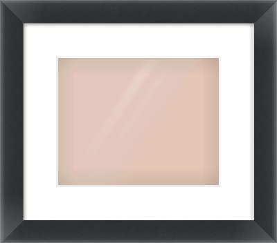 Black Bevel Frame for 10 × 8in artwork, with Smooth White Single Mount