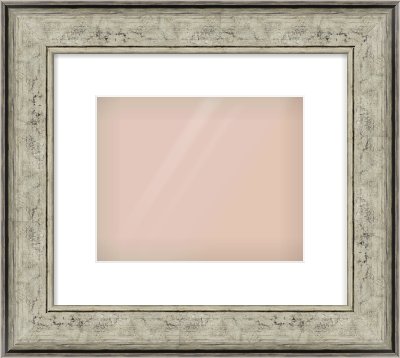 Silver Flat Frame for 10 × 8in artwork, with Smooth White Single Mount