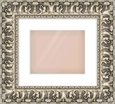 Silver Reverse Frame for 10 × 8in artwork, with Smooth White Single Mount