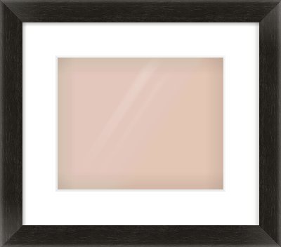 Black Grain Flat Frame for 10 × 8in artwork, with Smooth White Single Mount