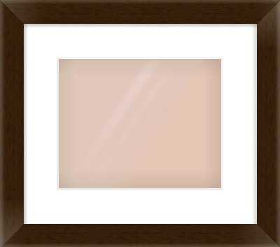 Wenge Stained Flat Frame for 10 × 8in artwork, with Smooth White Single Mount