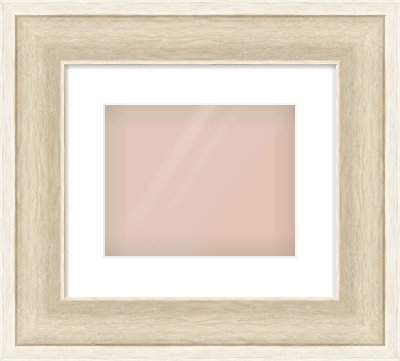 Silver / White Scoop Frame for 10 × 8in artwork, with Smooth White Single Mount