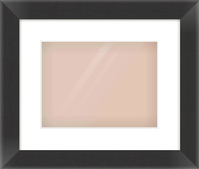 Black Reverse Frame for 28 × 21cm artwork, with Smooth White Single Mount