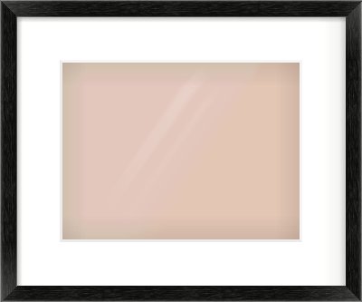 Black Wood Grain Flat Frame for 28 × 21cm artwork, with Smooth White Single Mount