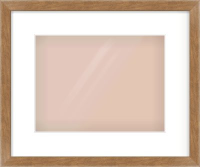 Brushed Bronze with Black Sides Flat Frame for 280 × 210mm artwork, with Smooth White Single Mount