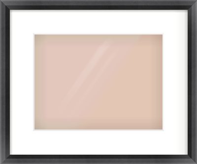 Black Angle Frame for 28 × 21cm artwork, with Smooth White Single Mount