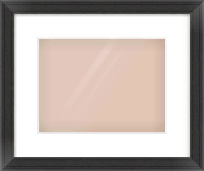 Black Scoop Frame for 28 × 21cm artwork, with Smooth White Single Mount