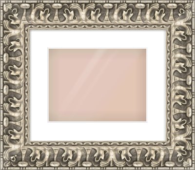 Silver Reverse Frame for 28 × 21cm artwork, with Smooth White Single Mount
