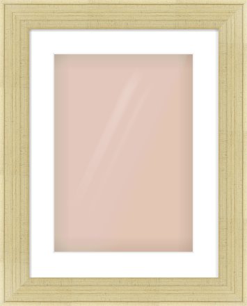 Silver Flat Frame for 297 × 420mm artwork, with Smooth White Single Mount