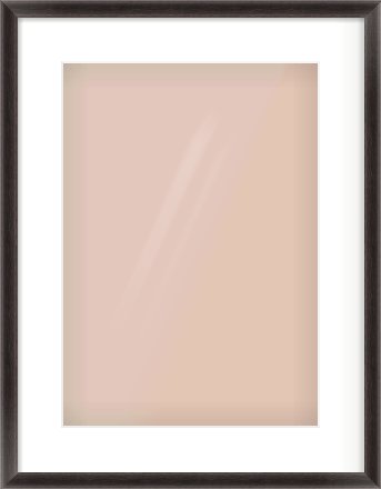 Black Cushion Frame for 297 × 420mm artwork, with Smooth White Single Mount