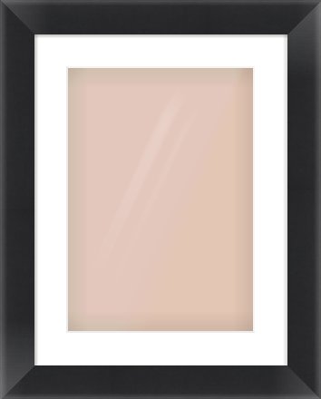 Black Flat Frame for 297 × 420mm artwork, with Smooth White Single Mount