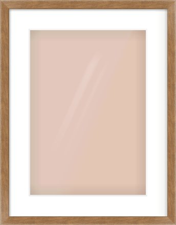 Brushed Bronze with Black Sides Flat Frame for 297 × 420mm artwork, with Smooth White Single Mount