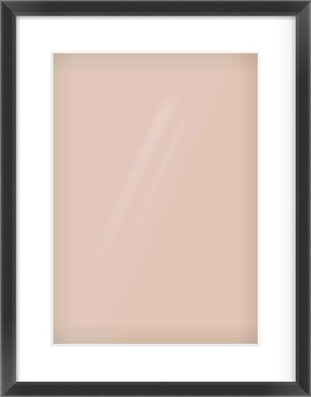 Black Angle Frame for 297 × 420mm artwork, with Smooth White Single Mount