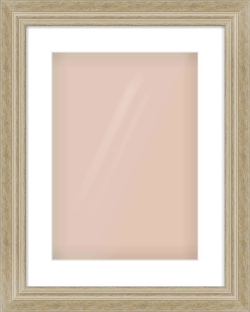 Ivory Scoop Frame for 297 × 420mm artwork, with Smooth White Single Mount