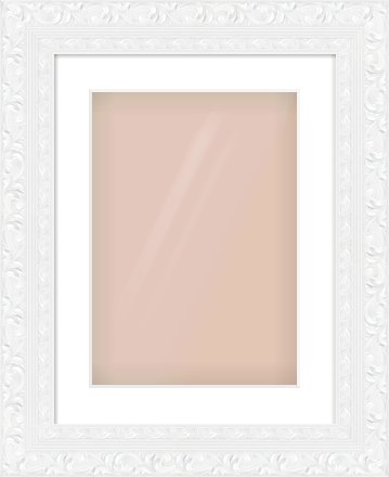 White Reverse Frame for 297 × 420mm artwork, with Smooth White Single Mount