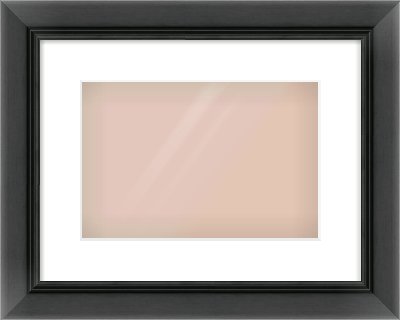 Black Reverse Frame for 30 × 20cm artwork, with Smooth White Single Mount