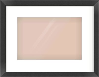 Black Flat Frame for 30 × 20cm artwork, with Smooth White Single Mount