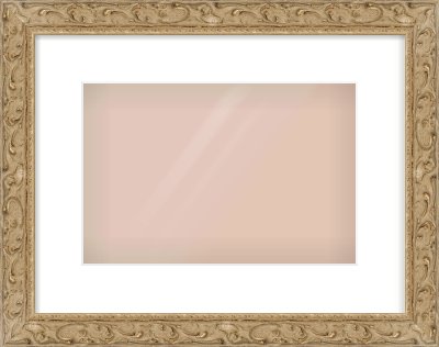 Light Brown Decorative Frame for 30 × 20cm artwork, with Smooth White Single Mount