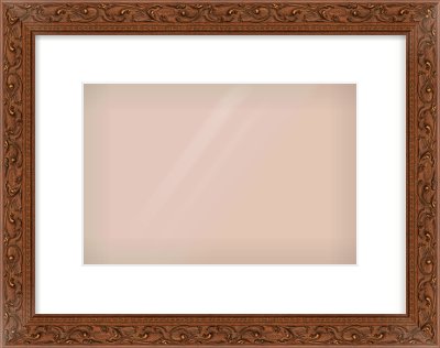 Maroon Decorative Frame for 30 × 20cm artwork, with Smooth White Single Mount