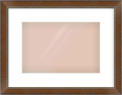 Walnut / Pewter Reverse Frame for 30 × 20cm artwork, with Smooth White Single Mount
