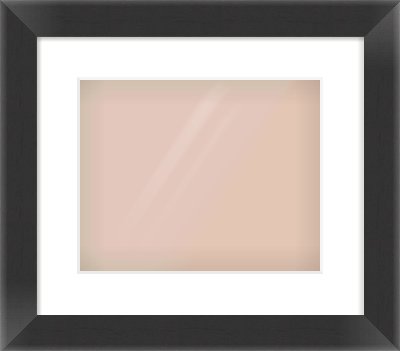 Black Reverse Frame for 30 × 24cm artwork, with Smooth White Single Mount