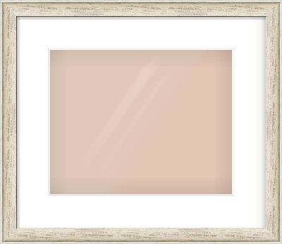 Champagne Silver with Black Sides Cushion Frame for 300 × 240mm artwork, with Smooth White Single Mount