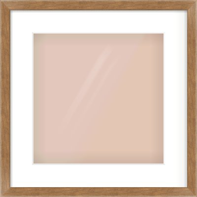 Brushed Bronze with Black Sides Flat Frame for 300 × 300mm artwork, with Smooth White Single Mount