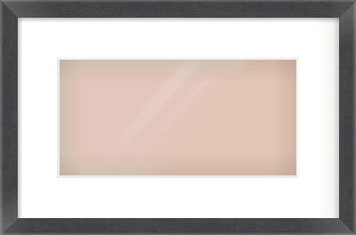 Black Flat Frame for 12 × 6in artwork, with Smooth White Single Mount