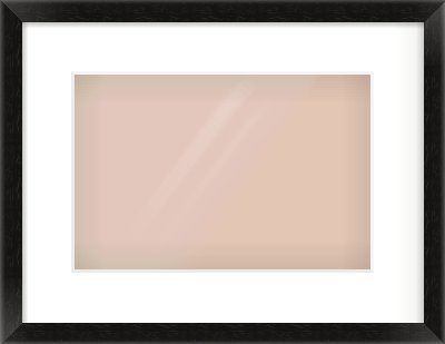 Black Wood Grain Flat Frame for 12 × 8in artwork, with Smooth White Single Mount