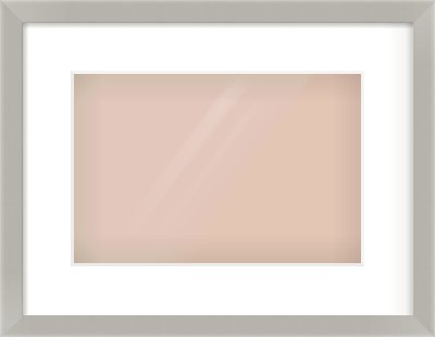 Grey Flat Frame for 12 × 8in artwork, with Smooth White Single Mount