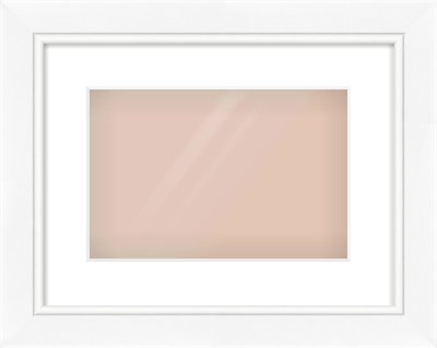 White Reverse Frame for 12 × 8in artwork, with Smooth White Single Mount