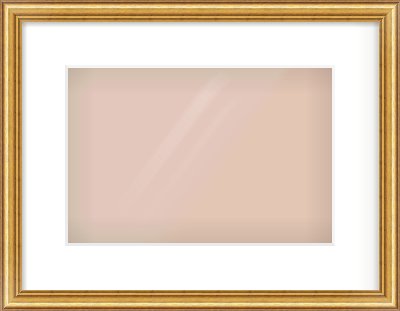 Gold Dome Frame for 12 × 8in artwork, with Smooth White Single Mount