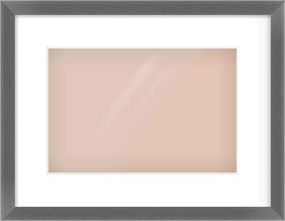 Dark Grey Flat Frame for 12 × 8in artwork, with Smooth White Single Mount
