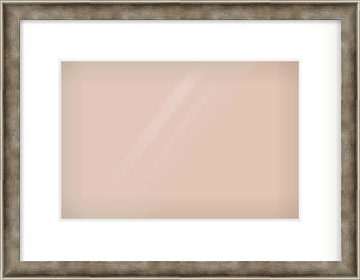 Silver Scoop Frame for 12 × 8in artwork, with Smooth White Single Mount