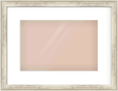 Champagne Silver with Black Sides Cushion Frame for 12 × 8in artwork, with Smooth White Single Mount