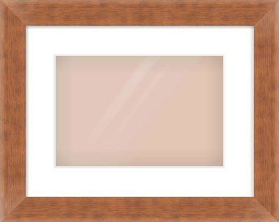 Bronze Flat Frame for 12 × 8in artwork, with Smooth White Single Mount
