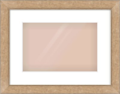 Bronze Flat Frame for 12 × 8in artwork, with Smooth White Single Mount