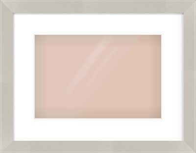 Grey Flat Frame for 12 × 8in artwork, with Smooth White Single Mount