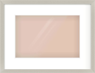 Grey Flat Frame for 12 × 8in artwork, with Smooth White Single Mount