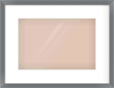 Grey Flat Frame for 12 × 8in artwork, with Smooth White Single Mount