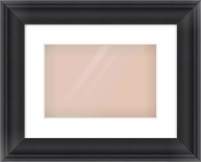 Black Scoop Frame for 12 × 8in artwork, with Smooth White Single Mount