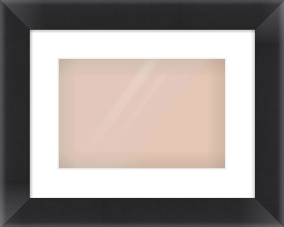 Black Flat Frame for 12 × 8in artwork, with Smooth White Single Mount
