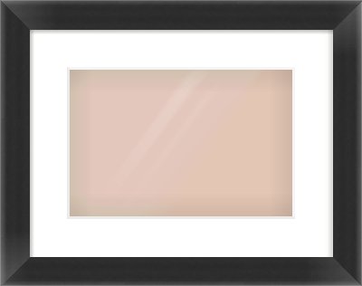 Black Cushioned Bevel Frame for 12 × 8in artwork, with Smooth White Single Mount