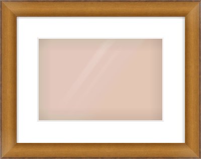 Bronze Cushion Frame for 12 × 8in artwork, with Smooth White Single Mount