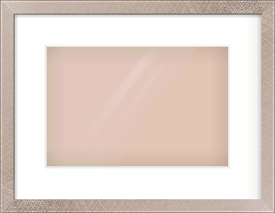 Silver & Black Sided Flat Frame for 12 × 8in artwork, with Smooth White Single Mount