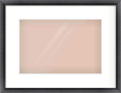 Black Angle Frame for 12 × 8in artwork, with Smooth White Single Mount