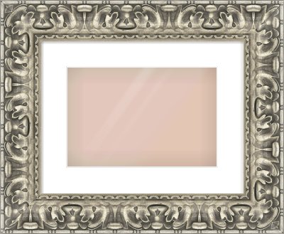 Silver Reverse Frame for 12 × 8in artwork, with Smooth White Single Mount