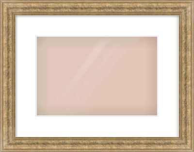 Distressed Gold Dome Frame for 12 × 8in artwork, with Smooth White Single Mount