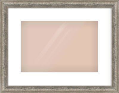 Silver Dome Frame for 12 × 8in artwork, with Smooth White Single Mount